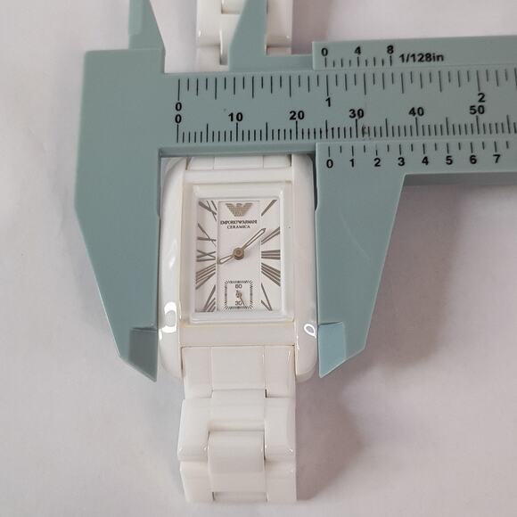 Emporio Armani Ceramica White Watch AR-1409 - Picture 10 of 12